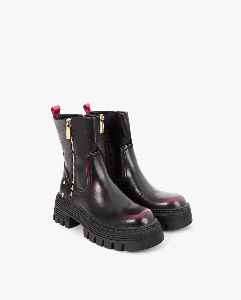 Lola Casademunt Boot with Gradient Effect and Metallic Details